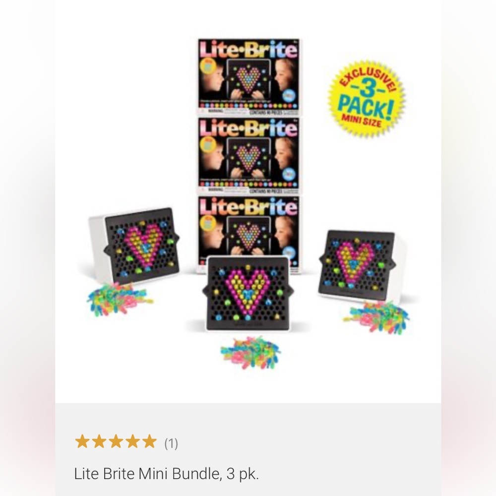 Lite brite mini 3 pack stocking stuffer